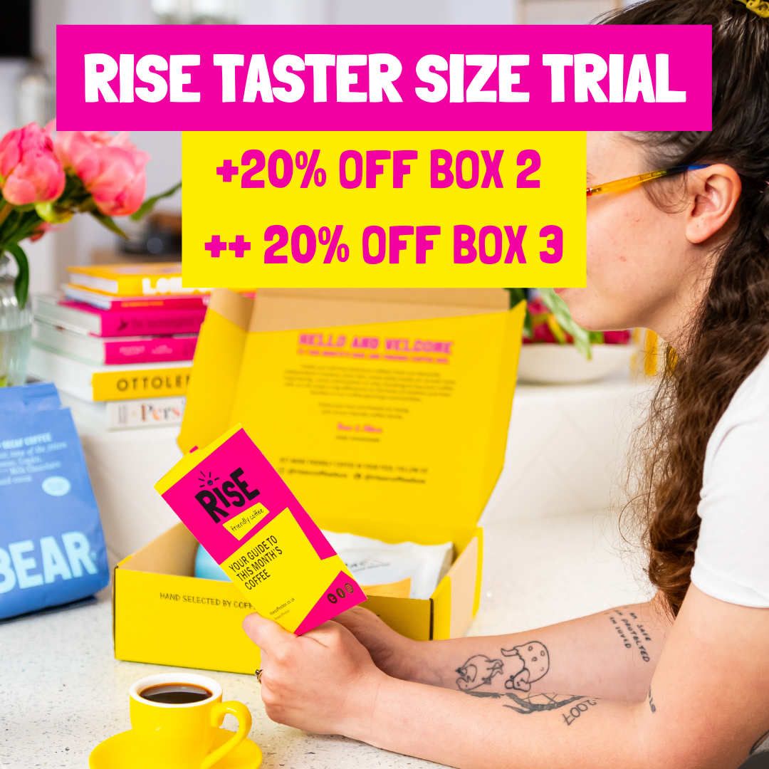 Trial of RISE coffee box